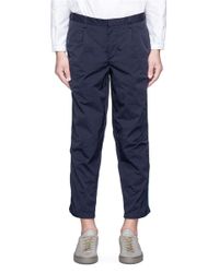 Kolor | Blue Ruched Outseam Cropped Pants for Men | Lyst