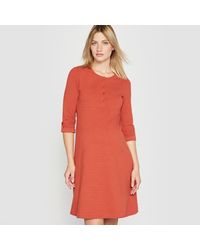 Lyst La Redoute Robe Ottoman De Grossesse In Red