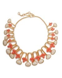 Lele Sadoughi - Multicolor Feathered Fan Necklace - Lyst