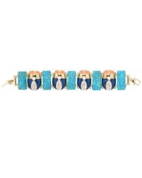 Lele Sadoughi - Blue Scarab Bracelet - Lyst
