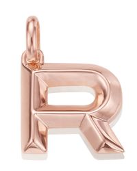 Monica Vinader | Pink Alphabet Pendant R | Lyst