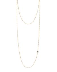 Chan Luu | Metallic Champagne Crystal Necklace | Lyst