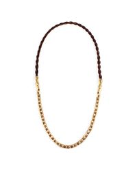 Lulu Frost - Metallic George Frost Bullion 50/50 Necklace - Lyst