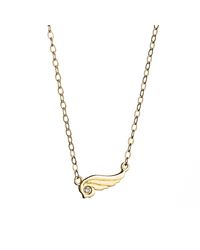 Lulu Frost - Multicolor Code Wing Necklace 18k Gold & Diamond - Lyst