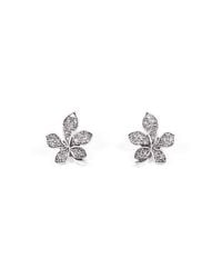 Lulu Frost - Metallic Oleander Stud Earring - Clear - Lyst