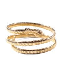 Lulu Frost - Metallic *vintage* Double Wrap Snake Cuff - Lyst