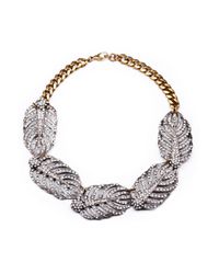 Lulu Frost | Metallic Silvertone Drift Statement Necklace | Lyst