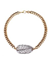 Lulu Frost | Metallic Silvertone Drift Necklace | Lyst