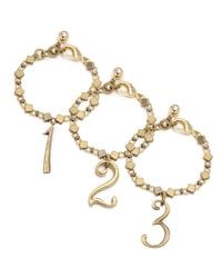Lulu Frost - Metallic Plaza Number Bracelet - Diamond Chain - Lyst