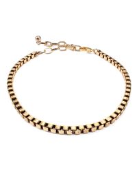 Lulu Frost - Metallic Box-chain Choker - Lyst