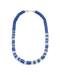Lulu Frost - Blue George Frost Victory Morse Glass Bead Necklace - Lyst