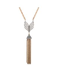 Lulu Frost - Metallic Symmetry Tassel Necklace - Lyst