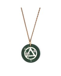 Lulu Frost - Multicolor Vintage Zodiacs Poker Chip Pendant Necklace - Taurus Green - Lyst