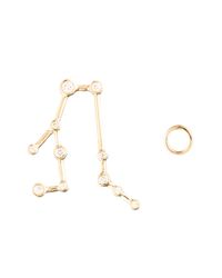 Lulu Frost - Metallic Zodiacs 14k & Diamond Gemini + Air Stud Set - Lyst