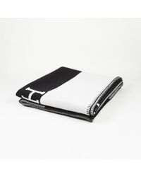Hermès Black Avalon Cashmere Throw Blanket
