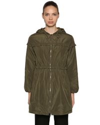 Moncler Green Daunenjacke Aus Nylon "luxembourg"