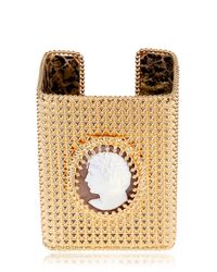 Bisou Bijoux | Metallic Big Square Cuff Bracelet | Lyst