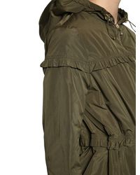 Moncler Green Daunenjacke Aus Nylon "luxembourg"