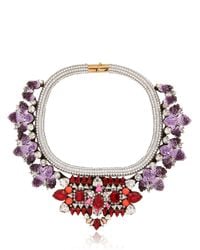 Shourouk | Purple Avalon Necklace | Lyst