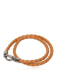 Tod's | Brown "my Colors" Braided Leather Bracelet for Men | Lyst