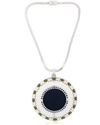 Ledaotto | Blue China Tennis Center Necklace | Lyst