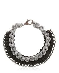 Alienina | Black Odyssee Rope Necklace | Lyst