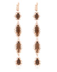 Suzanne Kalan | Metallic Diamond & Quartz Earrings | Lyst