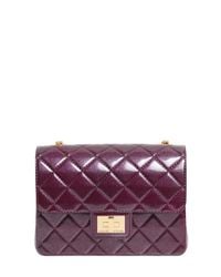 Designinverso | Purple Milano Quilted Effect Pvc Shoulder Bag | Lyst