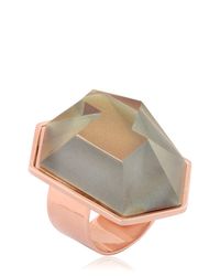 Nocturne | Metallic Lygia Rose Gold Plated Ring | Lyst