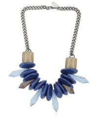 Ortys | Blue Stone Necklace | Lyst