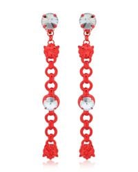 Halaby | Red Leo Earrings | Lyst