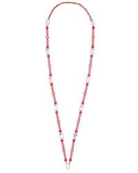 Halaby | Red Sautoire Leo Necklace | Lyst