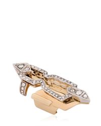 Schield | Metallic Cyborg Line Sculpture Ring | Lyst