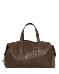 Maison Margiela | Brown Soft Leather Sailor Duffle Bag for Men | Lyst