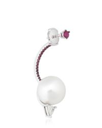 Delfina Delettrez | White Dot Pearl Earrings For Lvr | Lyst