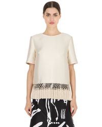 Cameo | White Break Free Tassel Top | Lyst