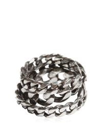 Emanuele Bicocchi | Metallic Silver Chain Ring for Men | Lyst