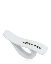 Maison Margiela | White Broken Cup Handle Enameled Brass Ring | Lyst
