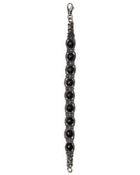 Emanuele Bicocchi | Metallic Onyx Beads & Silver Chain Bracelet | Lyst