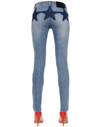 Givenchy | Blue Cotton Denim Jeans W/ Stars | Lyst