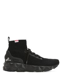 EA7 Black Lvr Edition 3d Knit Sock Sneakers for men