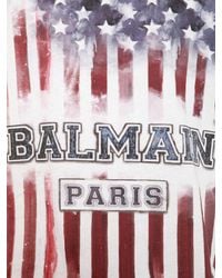 Balmain - Multicolor Printed Cotton T-shirt for Men - Lyst