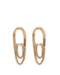 Eddie Borgo - Metallic Allure Chain Hoop Gold - Lyst