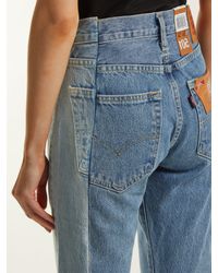 Jean droit revisité X Levi's Vetements en coloris Blue