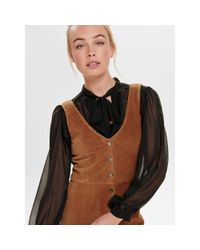 ONLY Fenja S/l Dress Jrs Jurken in het Brown