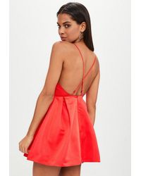 Satin Skater Dress