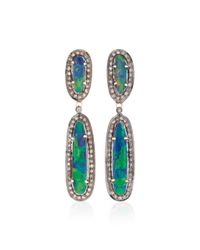 Sanjay Kasliwal | Blue Indorussian Opal Drop Earrings | Lyst