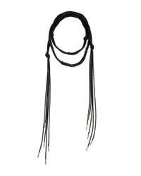 Isabel Marant | Black Caravanes Lambskin Necklace | Lyst