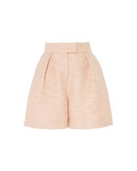 Martin Grant | Pink Pleated Tailored Short | Lyst
