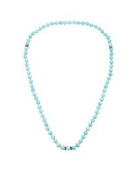 Carolina Bucci | Blue Amazonite Recharmed Necklace With Grey Diamonds | Lyst